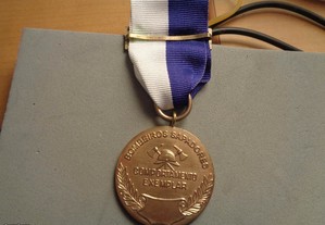 Medalha Bombeiros Sapadores Comportamento Exemplar