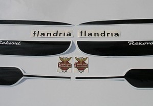 Flandria Rekord vintage 50 stickers autocolantes