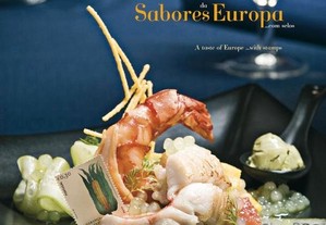 Livro dos CTT completo "Sabores da Europa..." com receitas de diversos países - Novo