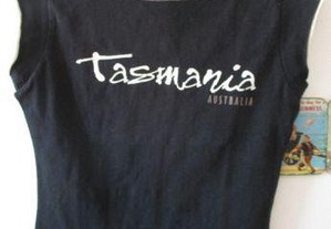 T shirt manga cava, original da Austrália,Tasmânia