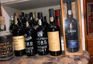 10 garrafas vinho porto e moscateis anos 80 anos 80 datados