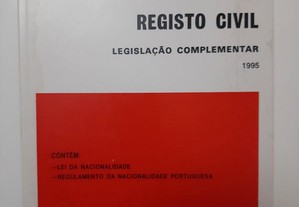 Código do Registo Civil Legislação Complementar