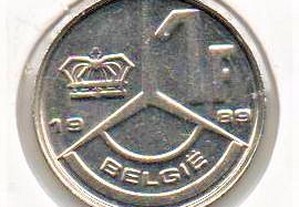 Bélgica - 1 Franc 1989 - "Belgie" - soberba