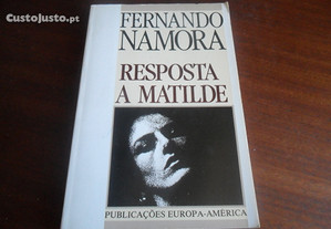 "Resposta a Matilde" de Fernando Namora - 5ª Edição de 1989