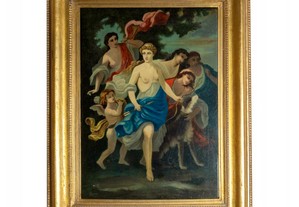 Pintura deusa Diana Urania Calíope Neoclássico século XIX