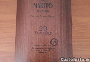 Garrafa de whisky James Martin's 20 anos