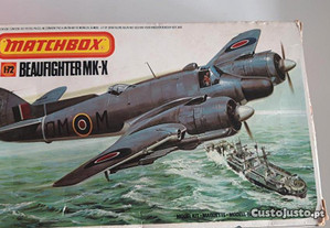 Avião matchbox l-72 beaufighter mk-x 1980