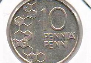 Finlândia - 10 Pennia 1990 - soberba