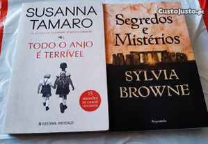 Obras de Susana Tamaro e Sylvia Browne
