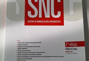 Livro "SNC: Sistema de Normalização Contabilística", 6ª edição