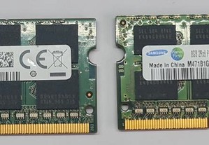 Memórias portátil Samsung 8GB 204-pin SODIMM DDR3 PC3L-12800 1600MHz