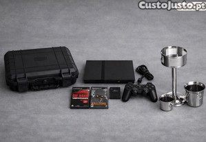 Pack Vários Mala Rígida + PS2 Slim + Baldes de Gelo