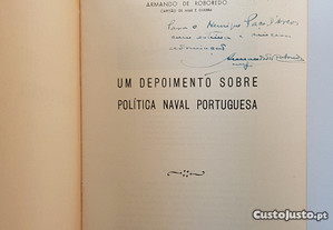 Armando de Reboredo // Um Depoimento Sobre Política Naval Portuguesa 1959