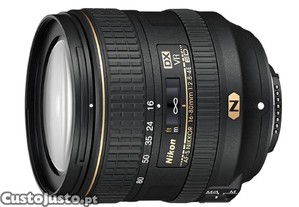 Nikon 16-80mm f/2.8-4.0E VR como nova