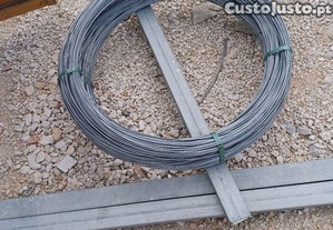 Rolo 40k arame galvanizado para vinha