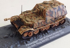* Miniatura 1:72 Tanque/Blindado/Panzer/Carro Combate Tiger P Elefant 184 (Alemanha)