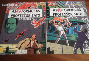 "As 3 Fórmulas do Professor Sato" 2 Volumes de Edgar P. Jacobs