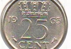Holanda - 25 Cent 1963 - soberba