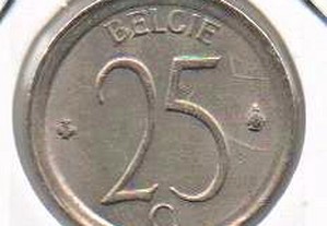Bélgica - 25 Centimes 1974 "Belgie" - soberba
