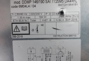 Ventilador extrator ar Nicotra DDMP 146 /190