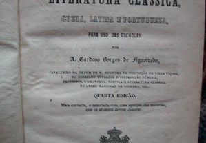 Bosquejo Histórico de Literatura Clássica. 1856
