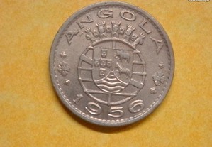 609 - Angola: 1 escudo 1956 bronze, por 5,00
