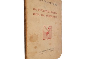 Da evolução histórica da soberania - Coelho de Carvalho