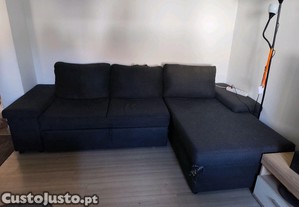 Sofá cama com chaise longue