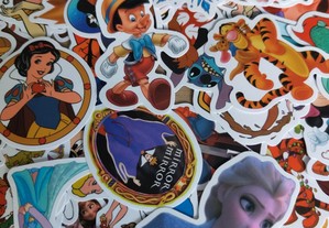 100 Stickers Autocolantes Disney Rei Leão, Minnie, Frozen