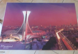 Poster Estádio Olímpico Montéreal, Plastificado - Medida: 44 X 30 cm