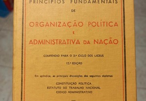 "Princípios Fundamentais de Organização Política e Administrativa da Nação" de A. Martins Afonso