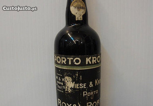 Garrafa antiga de vinho do Porto Krohn