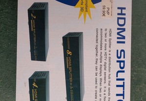 Multiplicador 2 saídas HDMI 1x HDMI F + 2x HDMI F