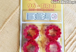 Fulminantes de 12 tiros cada pack dá para 96 tiros Made in Spain