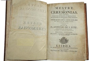 Livro: Mestre de Ceremonias - 1780