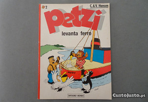 Livro Banda Desenhada - Petzi levanta ferro