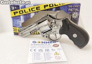 Pistola de policia metal de fulminantes 8 tiros