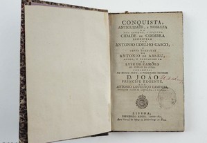 Livro: Conquista, Antiguidade, e Nobreza da Mui insigne, e Inclita Cidade de Coimbra (1805)