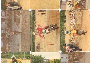 Coleção completa de 9 calendários sobre o Motocross 1985