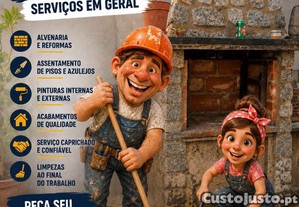 Pedreiro pintor limpeza jardinagem