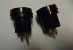 Adaptadores de corrente elétrica de 220 e 125 volt