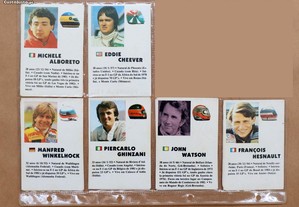 6 Calendários Pilotos Fórmula 1 ano 1985/1986