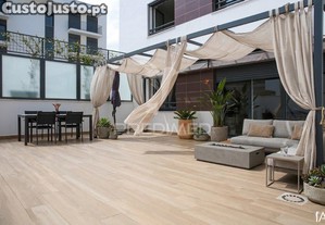 Apartamento t2 semi novo com terraço em santo antónio dos cavaleiros
