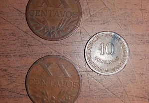 Moedas XX centavos 1945 /1951 Lote 3