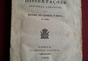 Manoel Almeida e Sousa (Lobão)-Colecção De Dissertações-1836