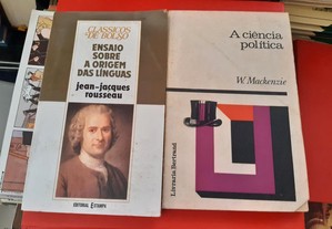 Obras de Jean Jacques Rousseau e W. Mackenzie