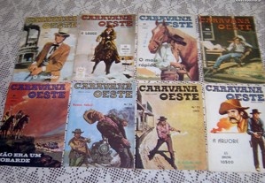 Caravana do Oeste lote de 8 revistas, BD anos 70