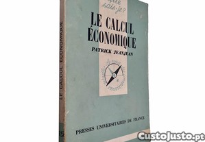 Le calcul économique - Patrick Jeanjean