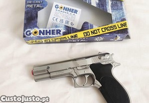Pistola de policia metal de fulminantes 8 tiros Gonher 45-0