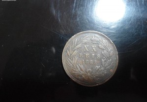 moeda 20 reis 1883